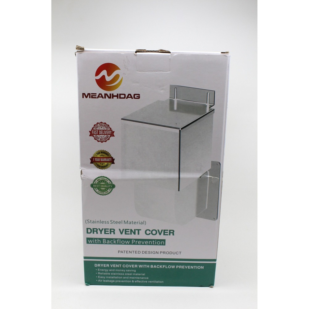 Meanhdag Stainless Steel Dryer Vent Cover Backflow Prevention MWANG-999 4 Inch